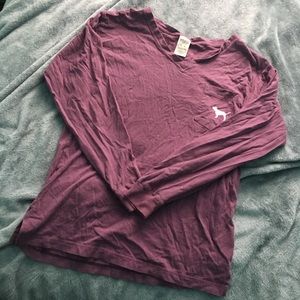 Oversized VS pink long sleeve